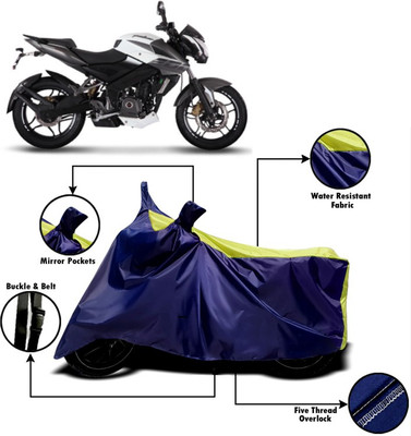V VINTON Two Wheeler Cover for Bajaj(Pulsar 200 NS DTS-i, Yellow, Blue)