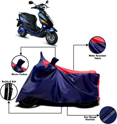 PVSTAR Two Wheeler Cover for Hero(Electric Cruz, Red, Blue)