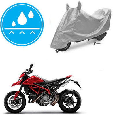 RPSENTTERPR Waterproof Two Wheeler Cover for Ducati(Hyperstrada, Silver)