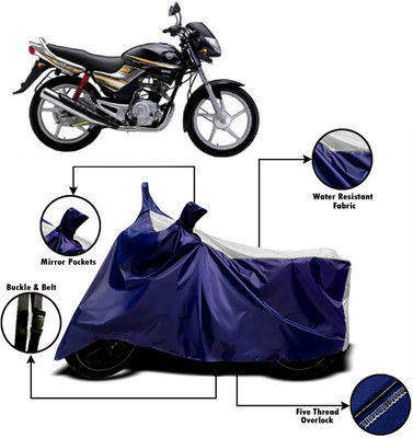 V VINTON Two Wheeler Cover for Yamaha(Libero, White, Blue)