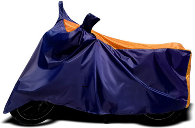 THE REAL ARV Waterproof Two Wheeler Cover for Bajaj(Pulsar 220 DTS-i, Orange, Blue)