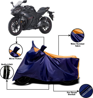V VINTON Two Wheeler Cover for Yamaha(YZF R25, Orange, Blue)