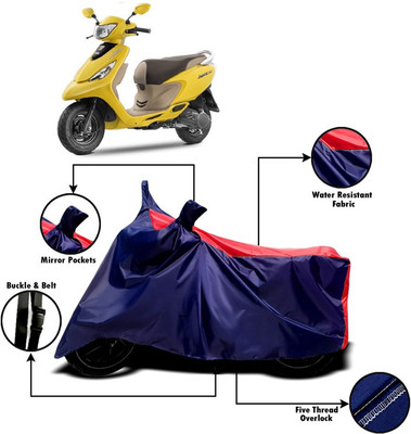 V VINTON Two Wheeler Cover for TVS(Zest, Red, Blue)