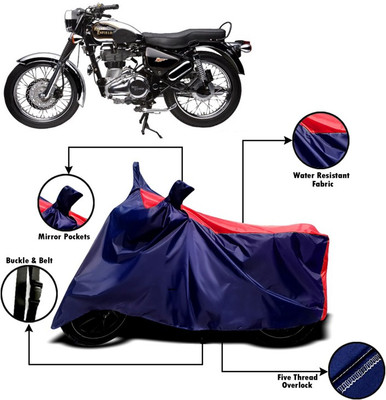 V VINTON Two Wheeler Cover for Royal Enfield(Electra Delux, Red, Blue)