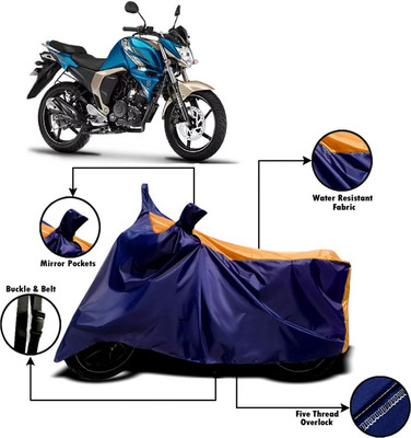 V VINTON Two Wheeler Cover for Yamaha(FZ, Orange, Blue)