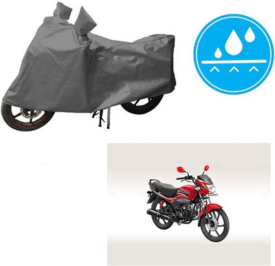 HYBRIDS COLLECTION Waterproof Two Wheeler Cover for Hero(Xtreme Sports, Grey)
