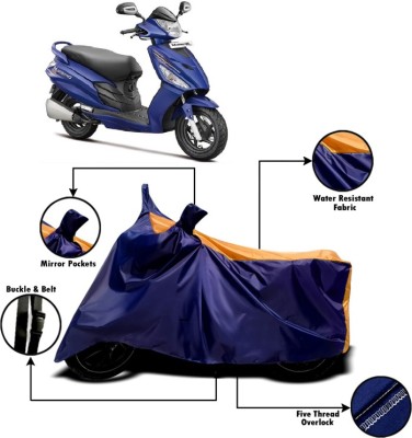 V VINTON Two Wheeler Cover for Hero(Maestro Edge, Orange, Blue)