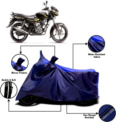 PVSTAR Two Wheeler Cover for Bajaj(Discover 100 DTS-i, Blue)
