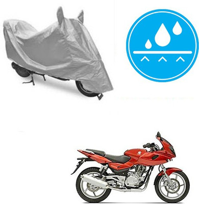 Atulit enterprises Two Wheeler Cover for Bajaj(Pulsar 220 DTS-i, Silver)