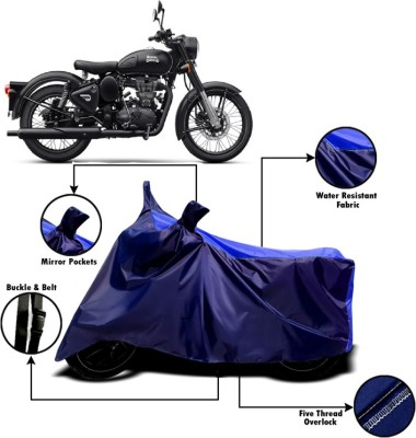 V VINTON Two Wheeler Cover for Royal Enfield(Classic 500, Blue)