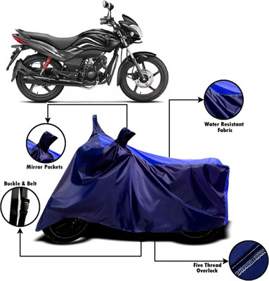 PVSTAR Two Wheeler Cover for Hero(Passion Pro, Blue)