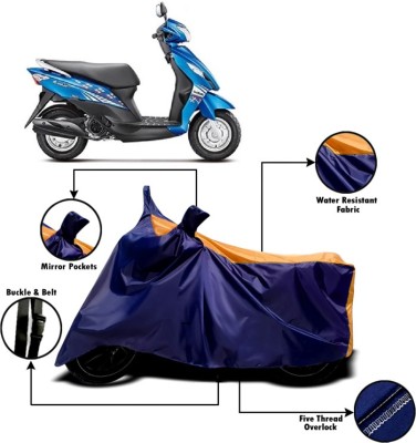 V VINTON Two Wheeler Cover for Suzuki(Let's, Orange, Blue)