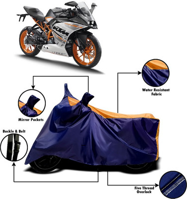 V VINTON Two Wheeler Cover for KTM(RC 390, Orange, Blue)