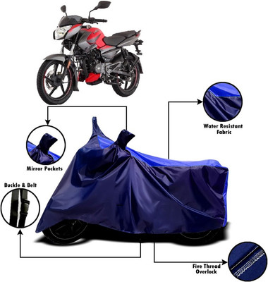 V VINTON Two Wheeler Cover for Bajaj(Pulsar 135 LS DTS-i, Blue)