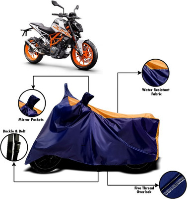 V VINTON Two Wheeler Cover for KTM(Duke 390, Orange, Blue)