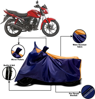 PVSTAR Two Wheeler Cover for Suzuki(Sling Shot Plus, Orange, Blue)
