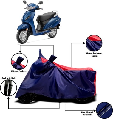 PVSTAR Two Wheeler Cover for Honda(Activa, Red, Blue)