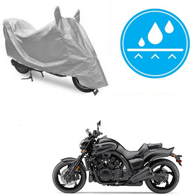 Atulit enterprises Two Wheeler Cover for Yamaha(VMAX, Silver)