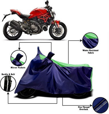 V VINTON Two Wheeler Cover for Ducati(Monster 821, Green, Blue)