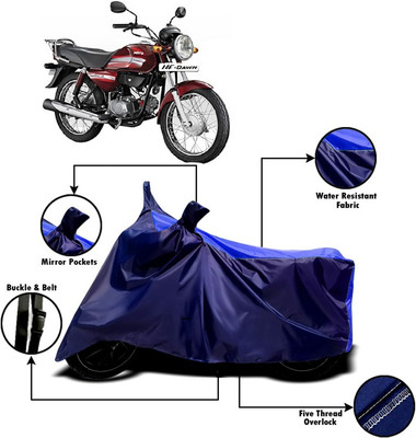 PVSTAR Two Wheeler Cover for Hero(HF Dawn, Blue)