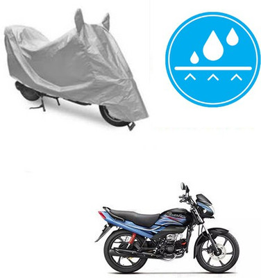 Atulit enterprises Two Wheeler Cover for Hero(Passion Plus, Silver)