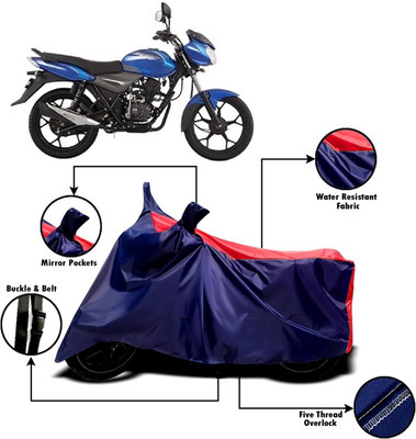 PVSTAR Two Wheeler Cover for Bajaj(Discover 110, Red, Blue)