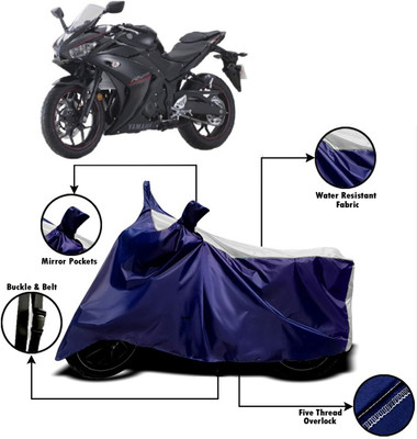 V VINTON Two Wheeler Cover for Yamaha(YZF R25, White)