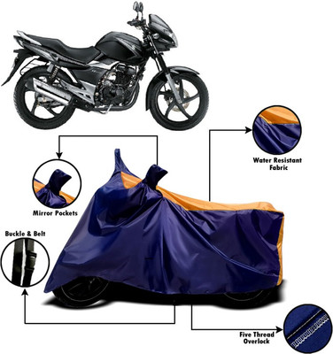 V VINTON Two Wheeler Cover for Suzuki(GS 150R, Orange, Blue)
