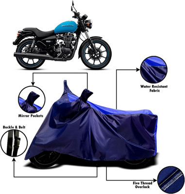 Amozkart Two Wheeler Cover for Royal Enfield(Thunderbird 500, Blue)