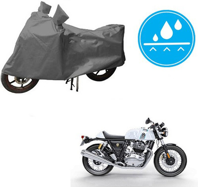 Atulit enterprises Waterproof Two Wheeler Cover for Royal Enfield(Continental GT, Grey)