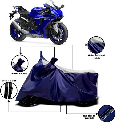 V VINTON Two Wheeler Cover for Yamaha(YZF R1, White)
