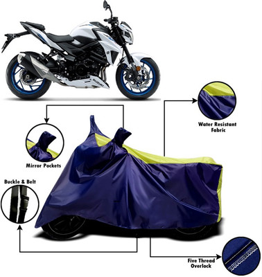 V VINTON Two Wheeler Cover for Suzuki(GSX-S750, Yellow, Blue)