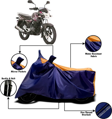 V VINTON Two Wheeler Cover for Bajaj(Discover, Orange, Blue)