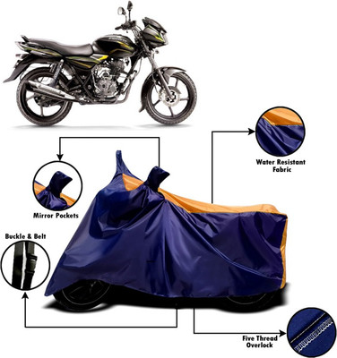 V VINTON Two Wheeler Cover for Bajaj(Discover, Orange, Blue)