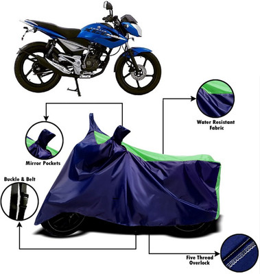 V VINTON Two Wheeler Cover for Bajaj(XCD 125cc, Green, Blue)
