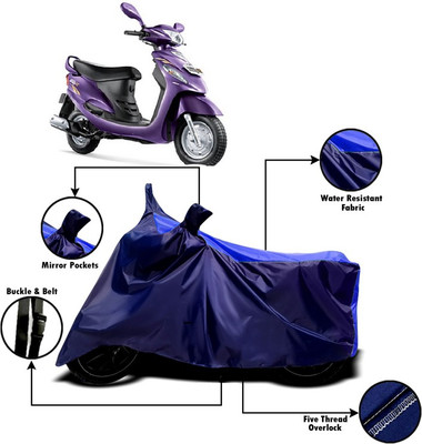 AUCTIMO Two Wheeler Cover for Mahindra(Rodeo RZ, Multicolor)