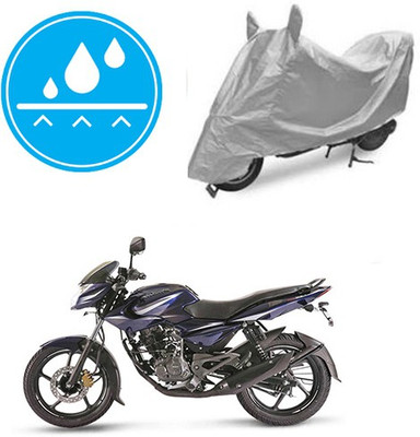 RPSENTTERPR Waterproof Two Wheeler Cover for Bajaj(Pulsar 135 LS DTS-i, Silver)