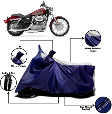 V VINTON Two Wheeler Cover for Harley Davidson(XL 883, Multicolor)