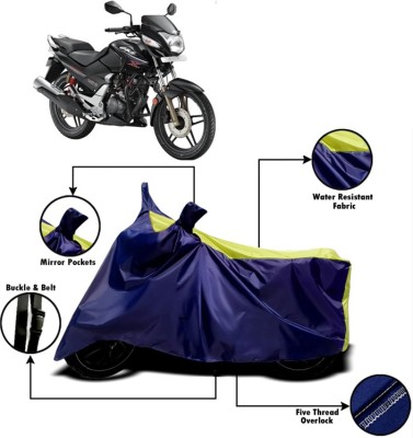 V VINTON Two Wheeler Cover for Honda(CBZ, Yellow, Blue)