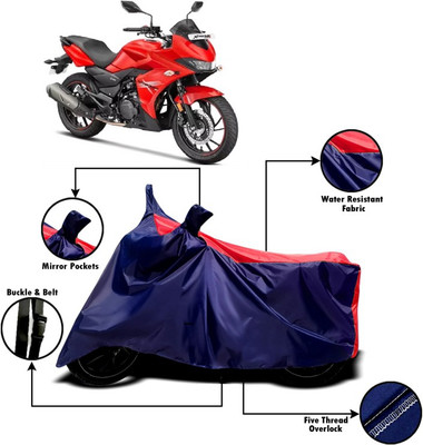 V VINTON Two Wheeler Cover for Hero(Xtreme 200S, Red, Blue)