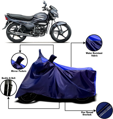 PVSTAR Two Wheeler Cover for Hero(Super Splendor, Blue)