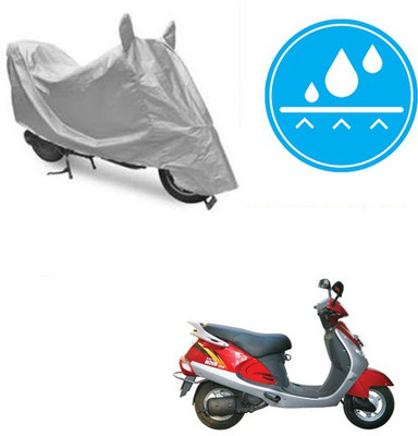 RPSENTTERPR Waterproof Two Wheeler Cover for Kinetic(Nova, Silver)