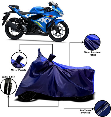 Amozkart Two Wheeler Cover for Suzuki(GSX R150, Blue)