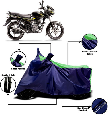 V VINTON Two Wheeler Cover for Bajaj(Discover, Green, Blue)