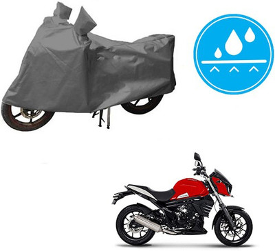 HYBRIDS COLLECTION Waterproof Two Wheeler Cover for Mahindra(Mojo, Grey)
