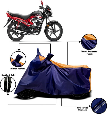 V VINTON Two Wheeler Cover for Honda(Dream Yuga, Orange, Blue)