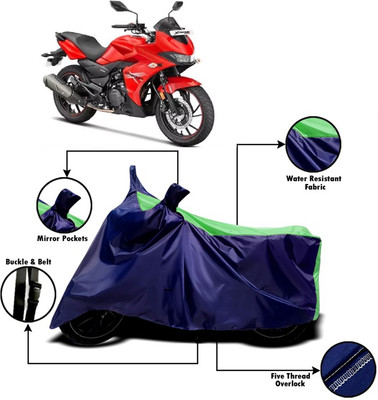 V VINTON Two Wheeler Cover for Hero(Xtreme 200S, Green, Blue)