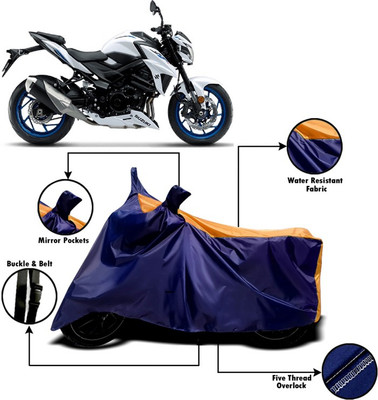 V VINTON Two Wheeler Cover for Suzuki(GSX-S750, Orange, Blue)