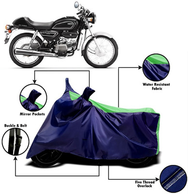 V VINTON Two Wheeler Cover for Hero(Splendor Pro Classic, Green, Blue)