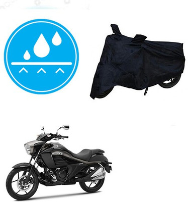 RPSENTTERPR Waterproof Two Wheeler Cover for Suzuki(Intruder, Black)